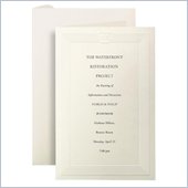 First Base Overtures Embossed Invitation Card