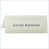 First Base Overtures Embossed Place Card