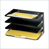 MMF Steelmaster 2644HLBK Horizontal Desktop File Organizer