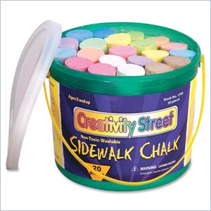 ChenilleKraft Reusable Tub Sidewalk Chalk