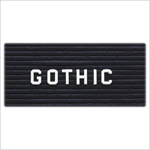 Ghent LG34 Prcision-grooved Letter board Letters