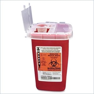 Unimed-Midwest Sharps 1 Quart Phlebotomy Container With Lid