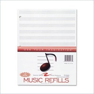 Roaring Spring Music Filler Paper