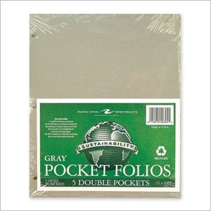 Roaring Spring 3-Hole Punched Binder Pocket
