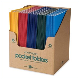 Roaring Spring Standard Colors Embossed Two Pocket Portfolio