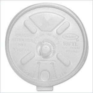 Dart Lift n' Lock With Straw Slot Coffee Cup Lids