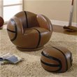 Club Chairs with Ottomans