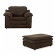 Club Chairs with Ottomans