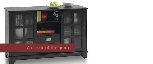 Home Styles Furniture Wood Cabinet and TV Stand in Antique Black
