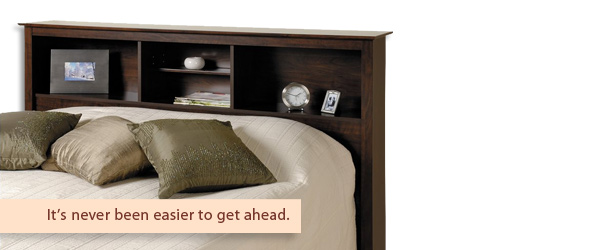 Prepac Manhattan Espresso Queen/Full Bookcase Headboard