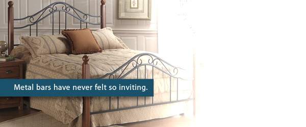 Hillsdale Madison Metal Four Post Bed