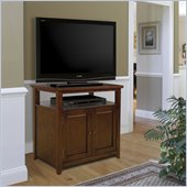 Bello No Tools Assembly Mahogany Finish Wood Audio/Video Cabinet