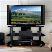 Bello LCD/Plasma Glass TV Stand in Black Finish