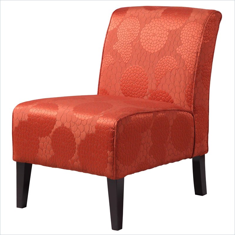 orange accent chair on Lily Slipper Matelasse Burnt Orange Accent Chair 753793865690   Ebay