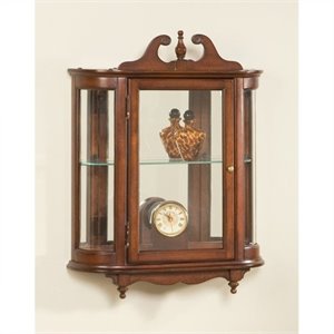  Butler Specialty Wall Curio in Plantation Cherry Finish 