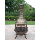 Oakland Living Antique Bronze Elite Chimenea / Firepit