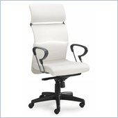 Zuo Eco Office Chair White Leatherette