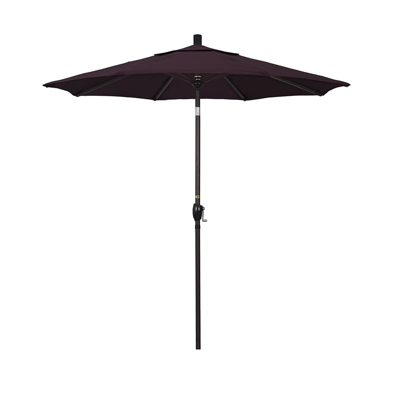 7.5 patio umbrella Ledge Lounger Premier Aluminum foot round umbrella featuring a durable aluminum pole and UV Treasure Garden 7.5 Foot Octagon