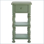 Lexington Long Cove Hidden Lake 1 Drawer 2 Shelf Accent End Table with Moss Green Wood Finish
