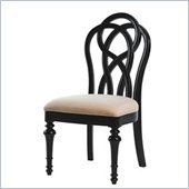 Lexington Long Cove Glen Arbor Fabric Side Chair in Midnight Brown Finish (Set of 2)