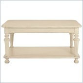 Lexington Long Cove Meridian Coffee Table with Shell White Wood Finish