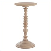 Lexington Long Cove Hampton Bay Round Accent Table in Linen Beige Finish