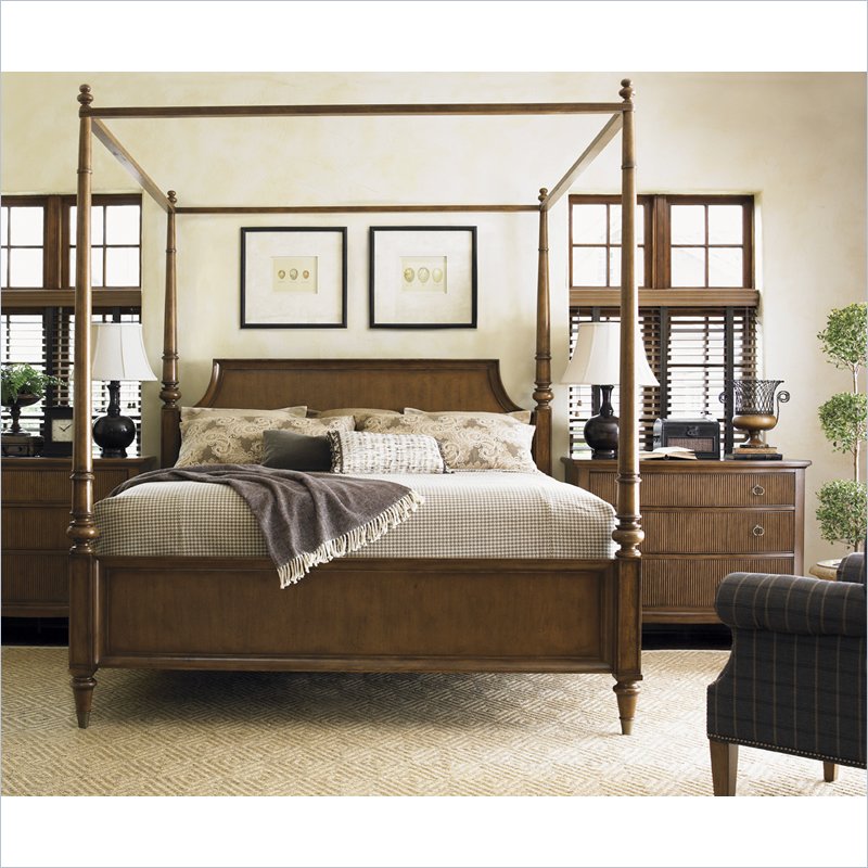 Lexington Quail Hollow Georgetown Poster Bed in Wellington Finish