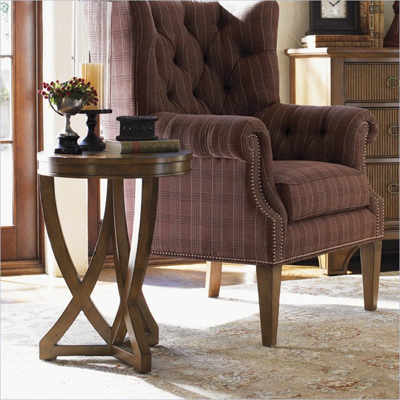 Lexington Quail Hollow Reston Side Table in Wellington Finish