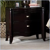 Somerton Signature Transitional 2 Drawer Night Stand in Mocha