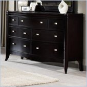 Somerton Signature Transitional 7 Drawer Dresser in Mocha
