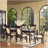 Somerton Signature Rectangular Glass Top Table 7 Piece Dining Set