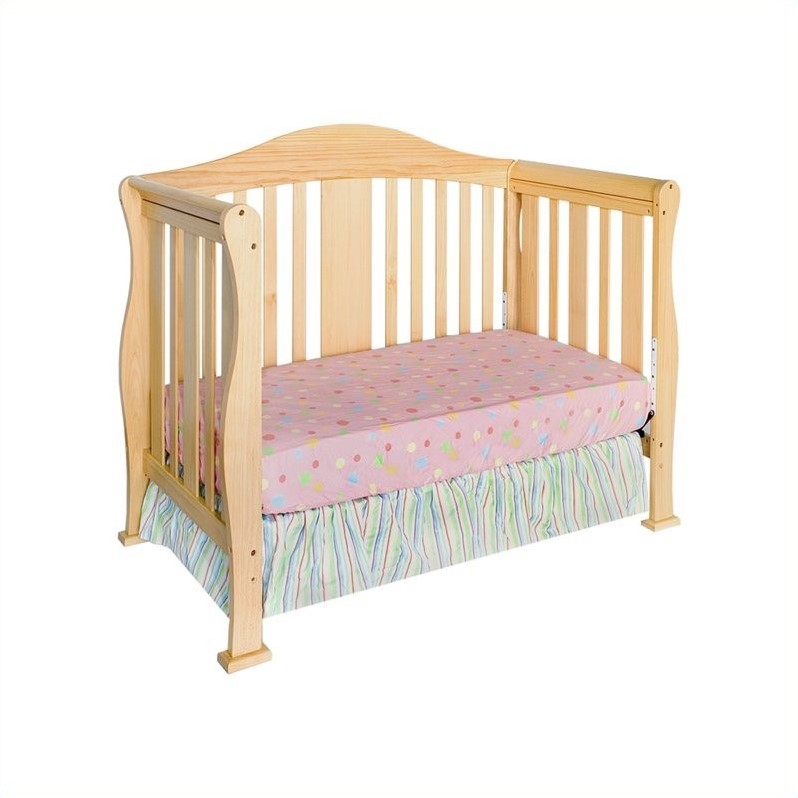 davinci parker 4 in 1 convertible wood baby crib w toddler rail in ...