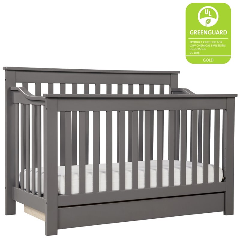 DaVinci Piedmont 4In1 Convertible w/Toddler Rail Slate Crib eBay