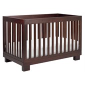 Babyletto Modo 3 in 1 Convertible Wood Crib with Toddler Rail in Espresso