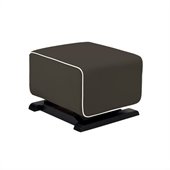 Babyletto Kyoto Ottoman in Slate with Ecru