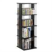 Atlantic Inc Typhoon Wood Multimedia Storage Spinner in Espresso