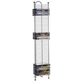 Atlantic Inc Nestable 52 DVD or Blu-Ray Tower In Gunmetal