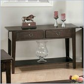 Jofran 081 Series Wood Sofa Table in Heirloom Oak
