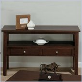 Jofran 251 Series Rectangle Wood Sofa Table with 2 Drawers and Shelf in Milton Cherry