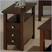 Jofran 251 Series Wood Chairside Table in Milton Cherry