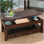 Jofran 280 Series Wood Lift-Top Coffee Table in Merlot