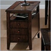 Jofran 428 Series Steel Top Insert Chairside in Chestnut Brown