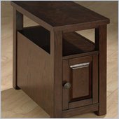 Jofran 484 Series Wood Chairside Table in Ogden Oak