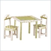 Teamson Kids Alphabet Hand Painted Kids Table with Alphabet & Animals