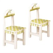 Teamson Kids Alphabet Hand Painted Animals Kids Chair (Set Of 2)