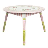 Teamson Kids Hand Painted Kids Table in Pink Crackle Finish