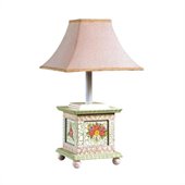 Teamson Design Hand Painted Girl's Desk Lamp in Crackle Finish