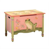 Teamson Kids Magic Garden Hand Painted Kids Toy Chest/Box