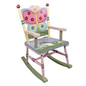Teamson Kids Magic Garden Hand Painted Kids Rocking Chair