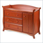 Stork Craft Aspen Combo Dresser in Cognac Brown